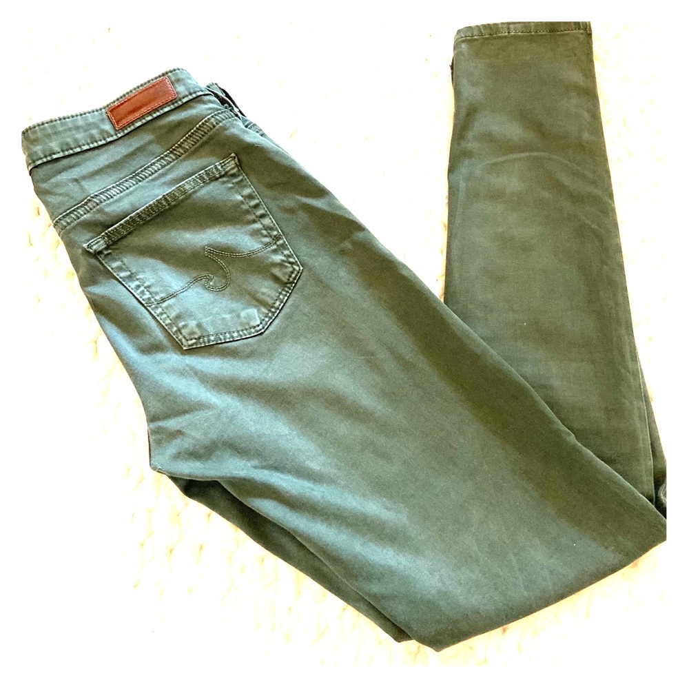 AGJeans Mid-Rise Super Skinny Ankle Jeans